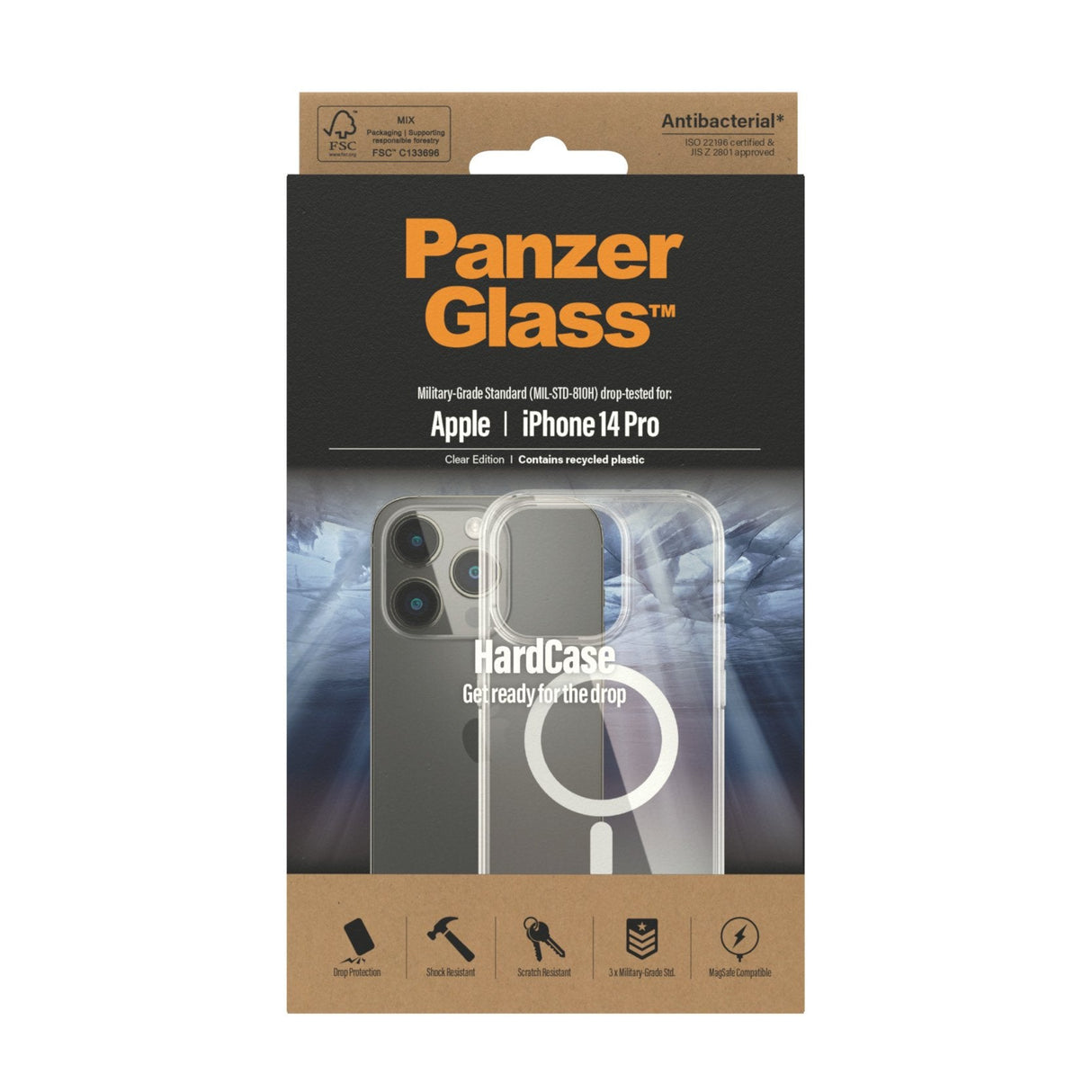 EAN 5711724004100 - PanzerGlass ® HardCase Transparent w. White MagSafe iPhone 14 Pro funda para teléfono móvil 15,5 cm (6.1" imagen 3