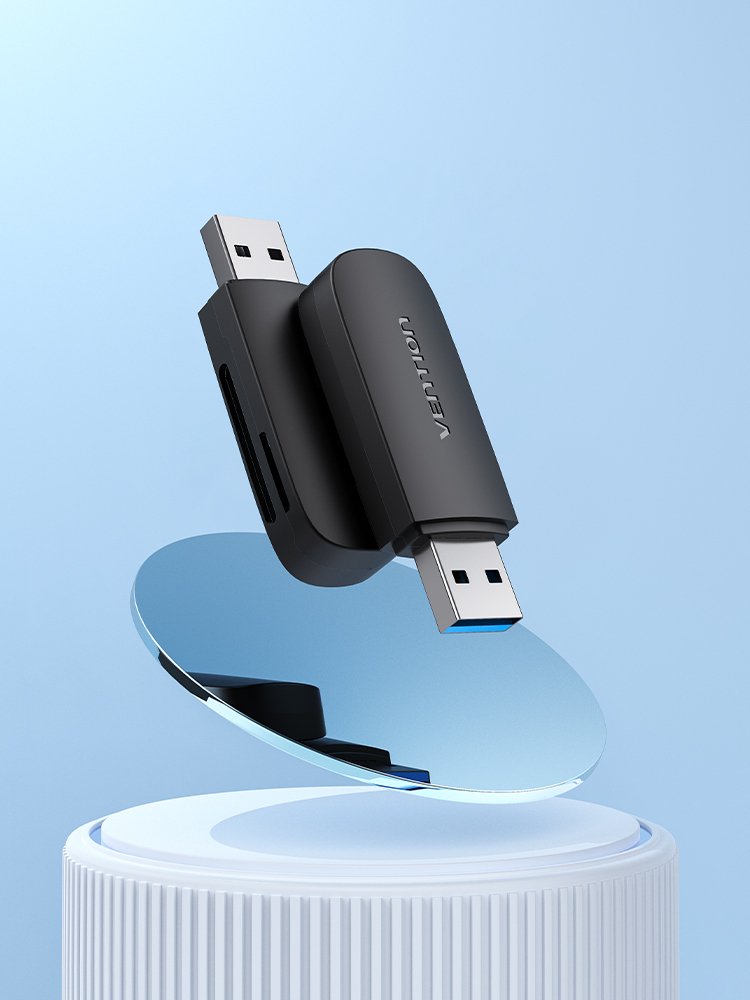 EAN 6922794755840 - Vention CLGB0 lector de tarjeta USB 3.2 Gen 1 (3.1 Gen 1) Negro imagen 2