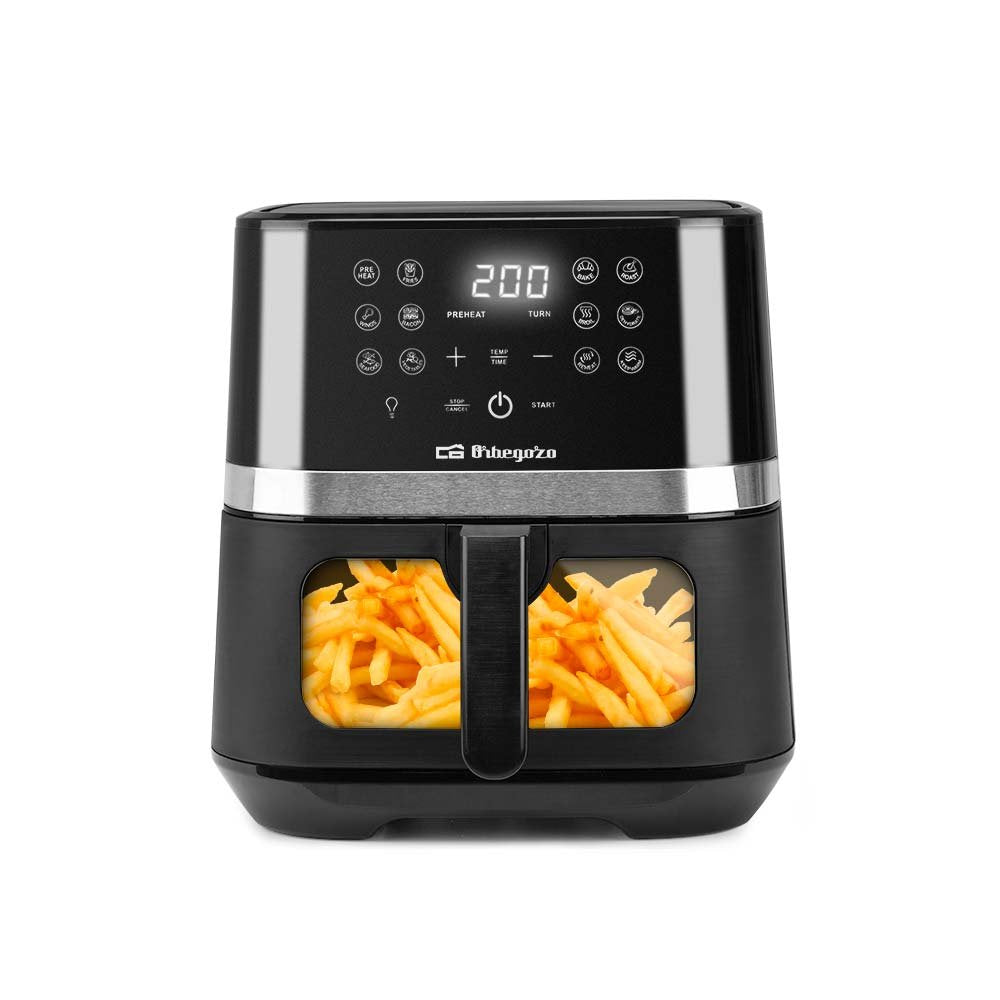 Freidora Por Aire Sin Aceite Orbegozo Fdr 68 1800w Capacidad 6.5l