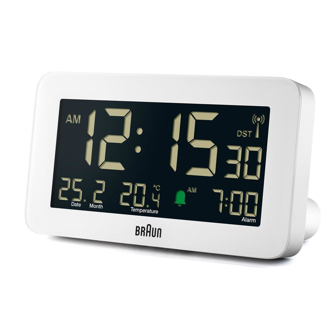 Braun Bc10 Dcf-W Radio Alarm Clock White