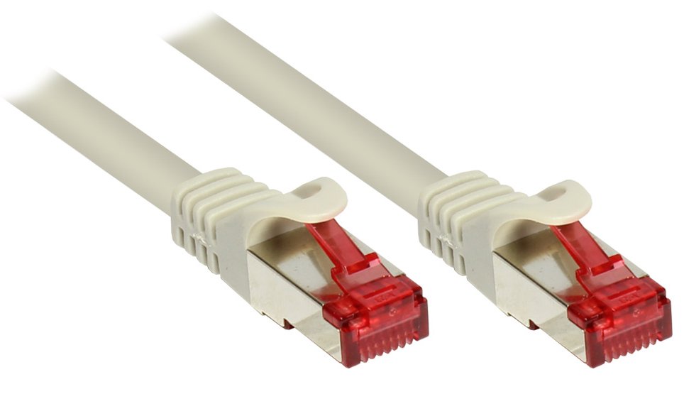 EAN 4014619037841 - Alcasa 10m Cat6 S/FTP cable de red Gris S/FTP (S-STP) imagen 1
