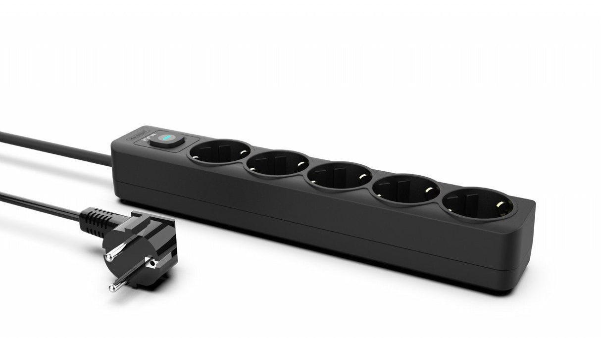 Regleta Inca Ipw-44sy Negro 5 Salidas Ac 230 V 1,5 M