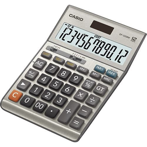 Calculadora Casio Df-120bm Gris