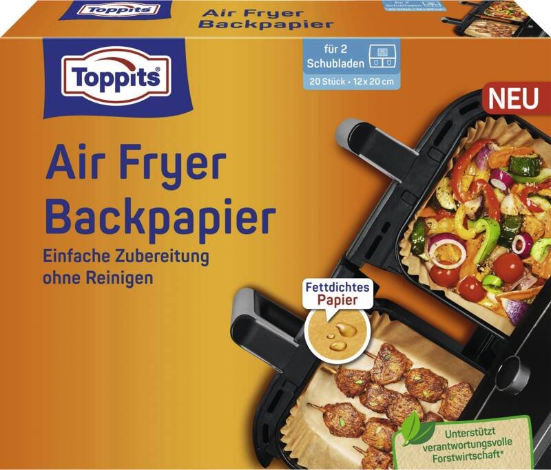 Melitta Toppits Backpapier Para Airfryer (12x20cm)