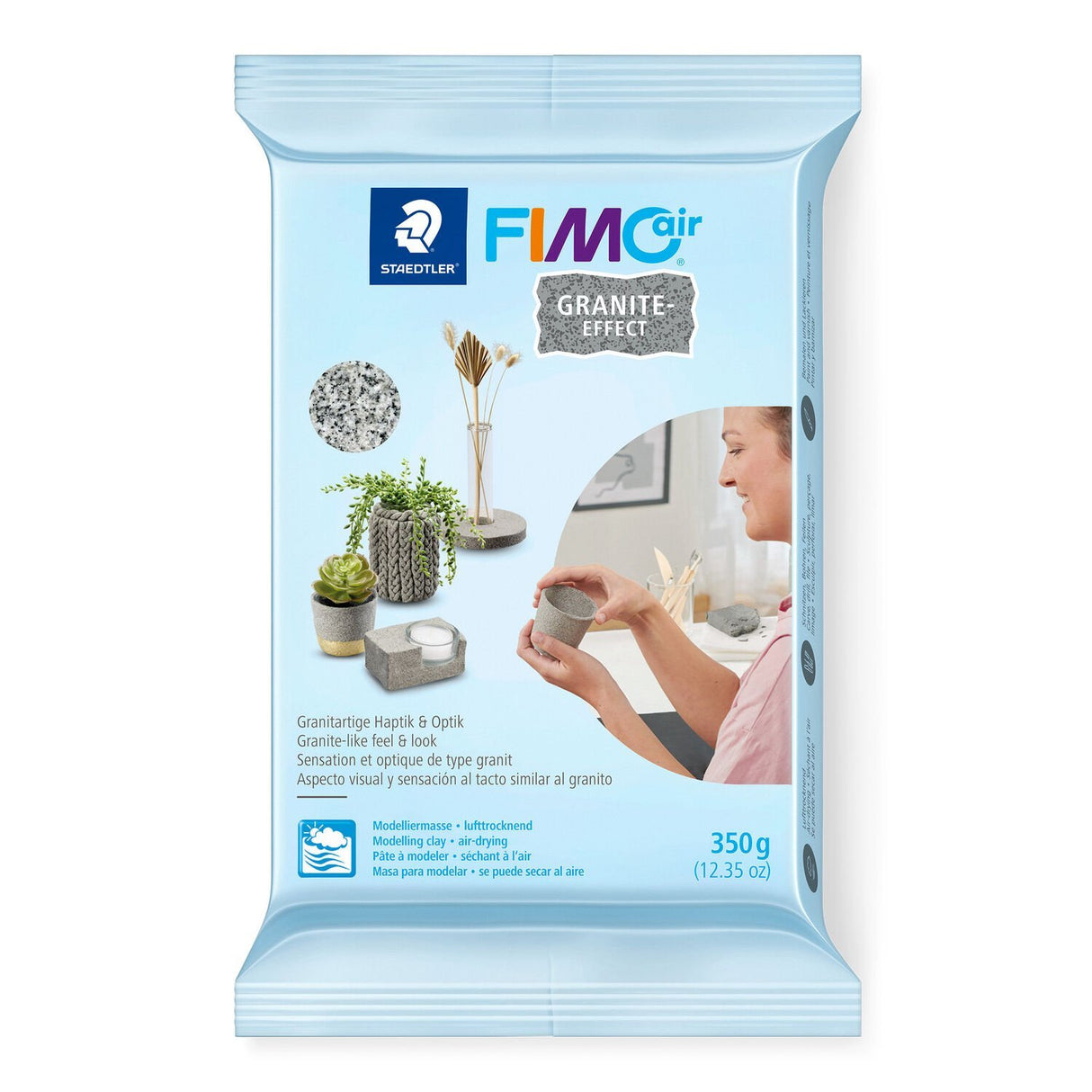 EAN 4007817089200 - Staedtler FIMOair Granite Effect Pasta de modelar 350 g Gris 1 pieza(s) imagen 1