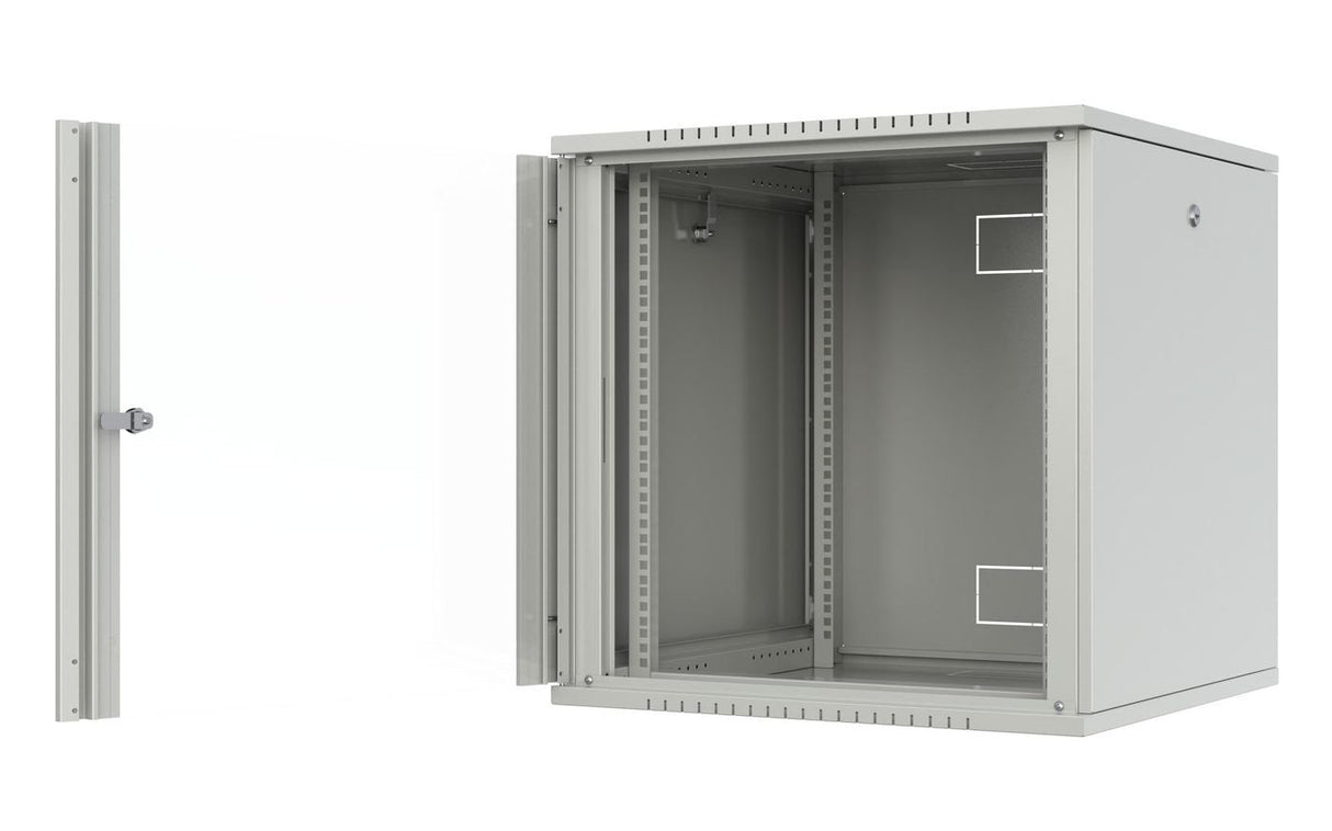 Quick Assembly Flat Pack 19" 12u Rack Wall Mount W:600 X