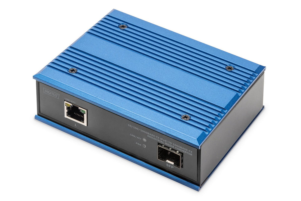 EAN 4016032488217 - Digitus DN-652104-1 convertidor de medio 1000 Mbit/s Negro, Azul imagen 1
