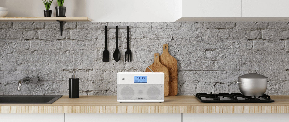 Kenwood Cr-M100s Smart Radio Mit Dab+, Grosses Farbdisplay, Wifi Negro