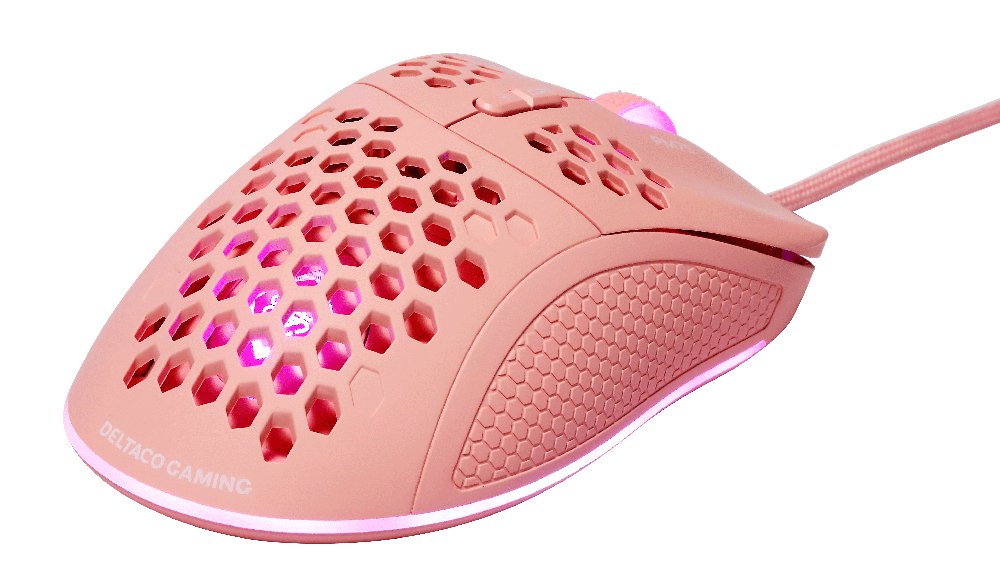 Deltaco Dm210 Gaming Maus Ultraleicht Rgb Usb Pink