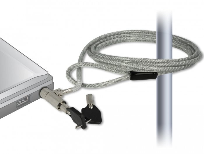 Navilock Notebook Cable De Seguridad Con Schlssel Fr Noble Wedge & Hp Elite X2