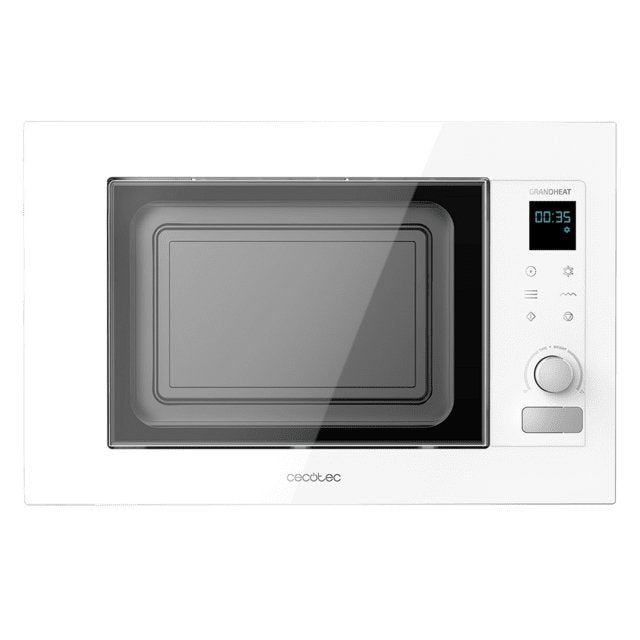 Cecotec Grandheat 2090 Built-In Touch White Microondas Encastrable Con Grill 21l 1200w - Temporizador Hasta 60min - 8 Funciones Preconfiguradas