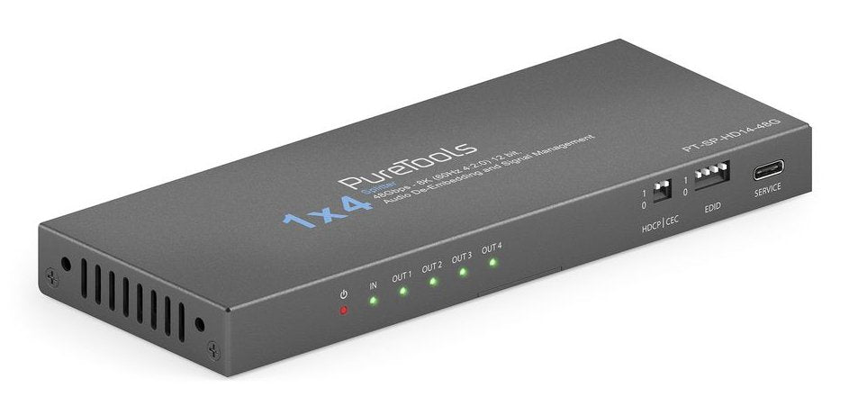 Purelink Puretools - 1x4 Hdmi 2.1 Splitter - 48gbps - 8k (60hz 4:2:0) 12 Bit