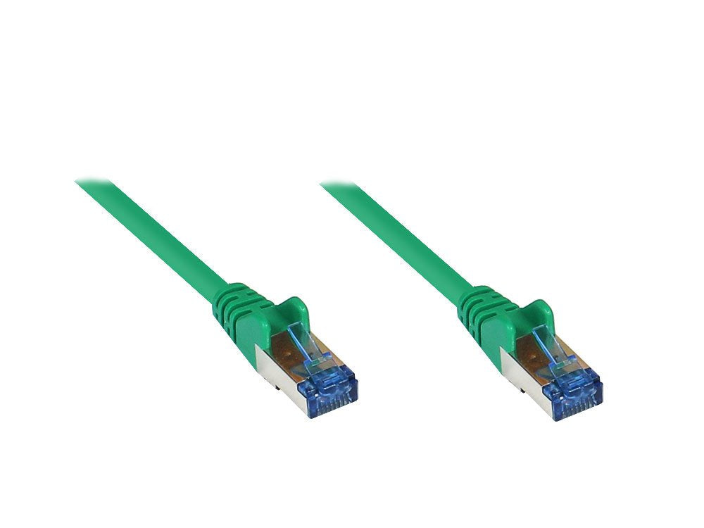 Goodconnections Cable De Red Con Protector De Pestaña, Cat. 6a, S Ftp, Pimf, Libre De Halógenos, 500mhz, Verde, 3m,