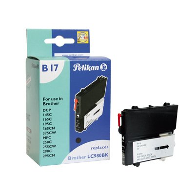 Cartucho Pelikan Brother B17 Lc980 Negro Negro Compatible