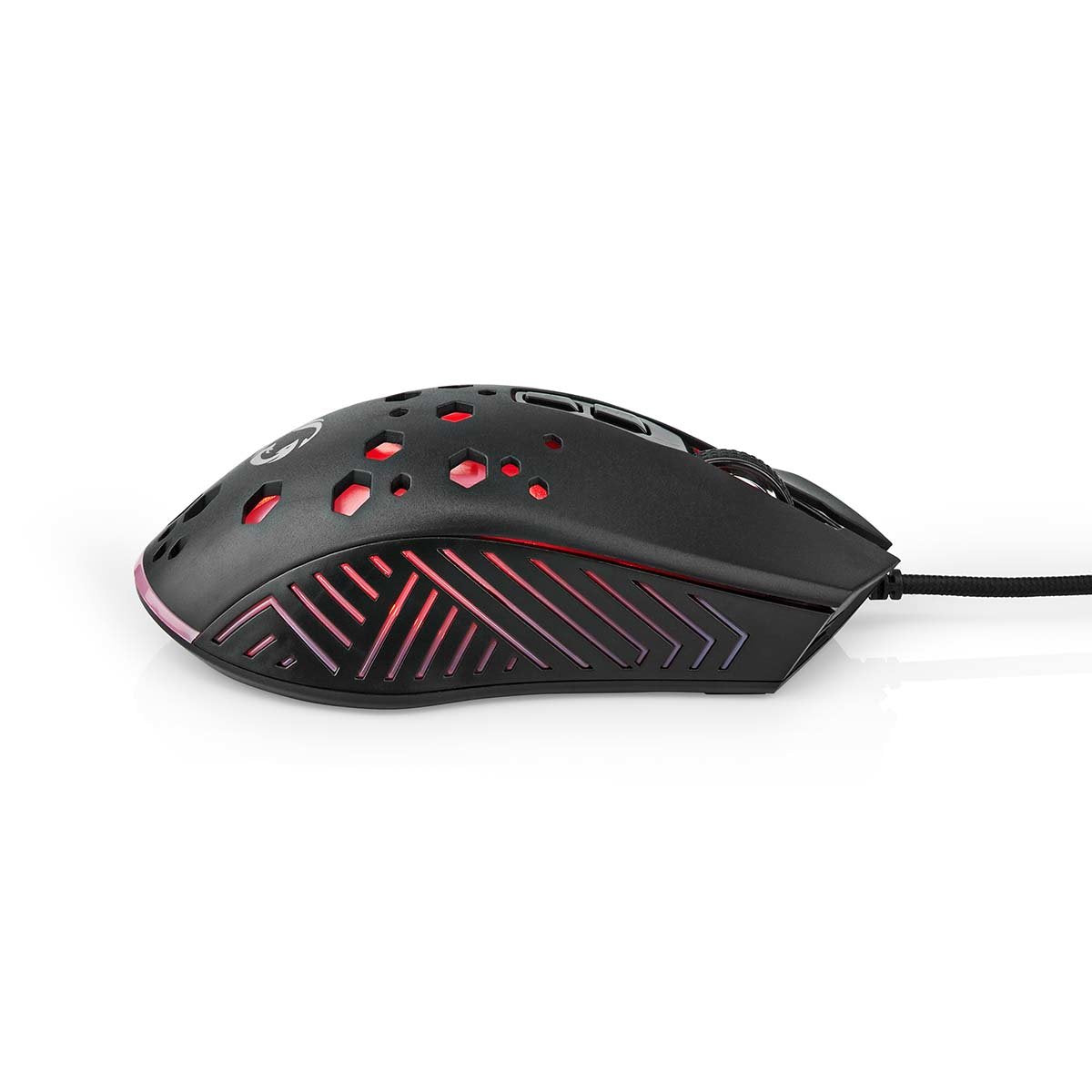EAN 5412810411276 - Nedis GMWD410BK ratón Juego mano derecha USB tipo A Óptico 7200 DPI imagen 3