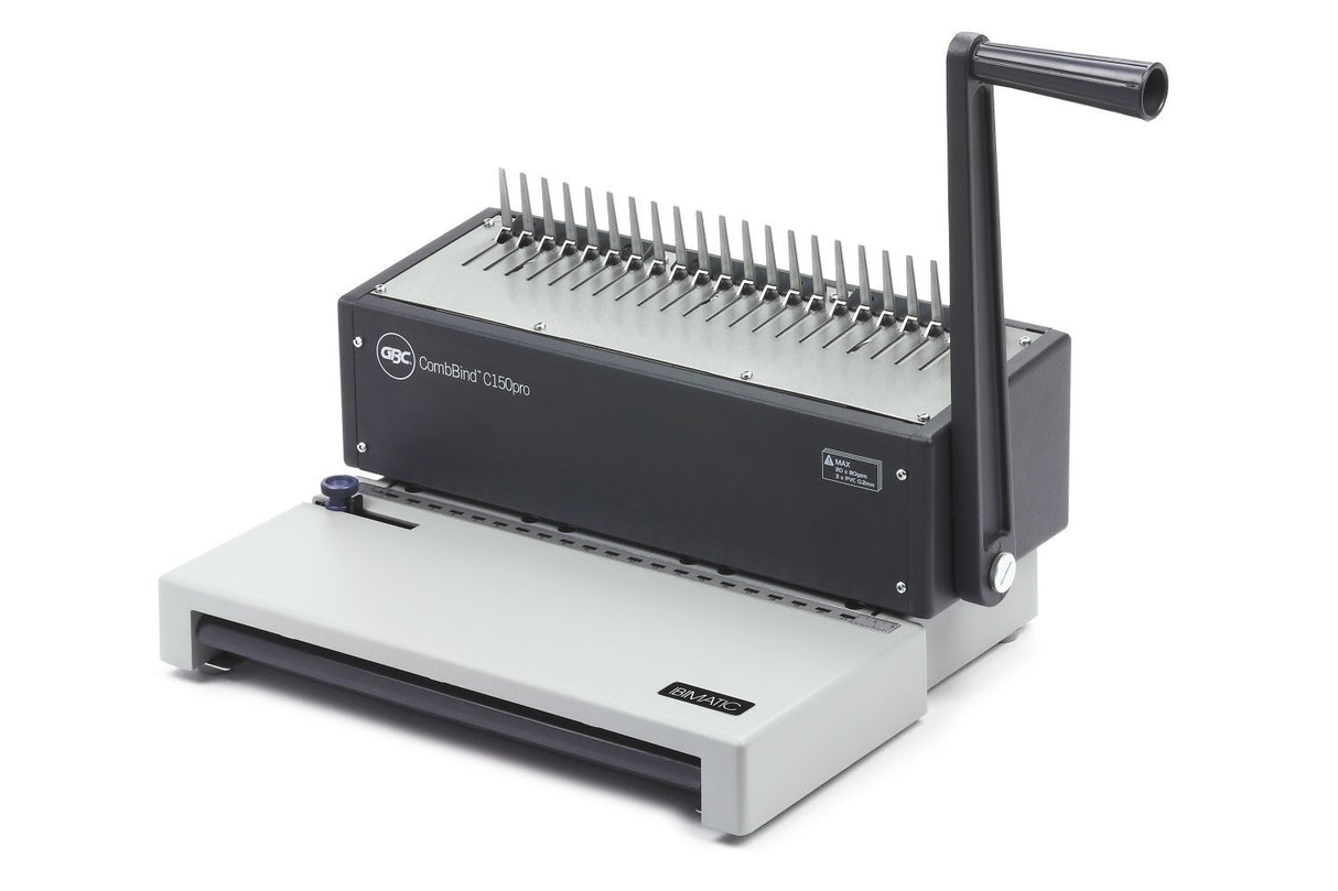 EAN 0013465271106 - GBC CombBind C150Pro Encuadernadora de canutillo 450 hojas Aluminio, Negro imagen 3