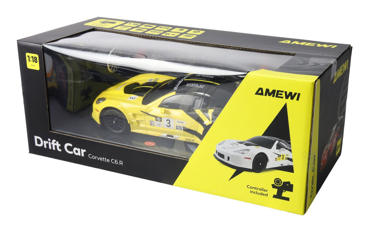 Amewi Rc Drift Lizenz Corvette Amarillo