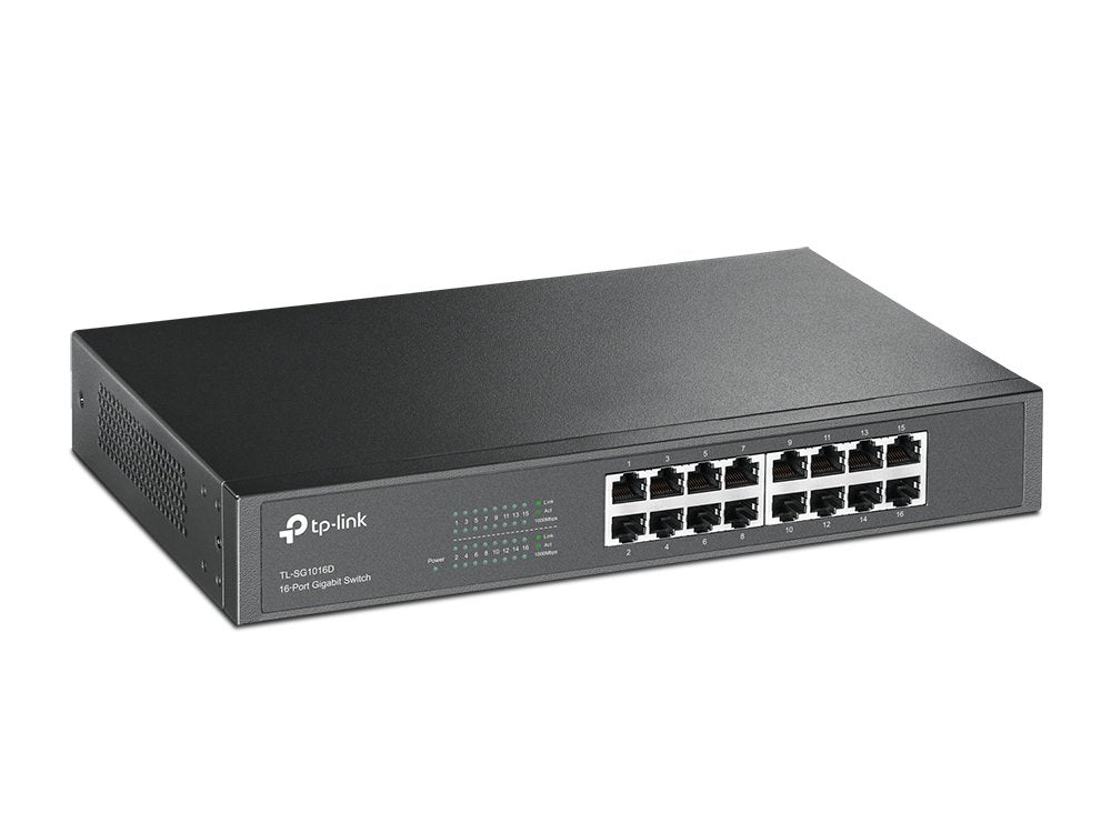 EAN 6935364020613 - TP-Link TL-SG1016D No administrado Gigabit Ethernet (10/100/1000) Negro imagen 1