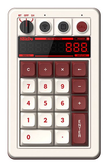 EAN 6922621505679 - 8Bitdo Retro 18 Mechanical Numpad – Fami Edition teclado numérico PC Bluetooth/USB/RF Wireless Burdeos, B imagen 1