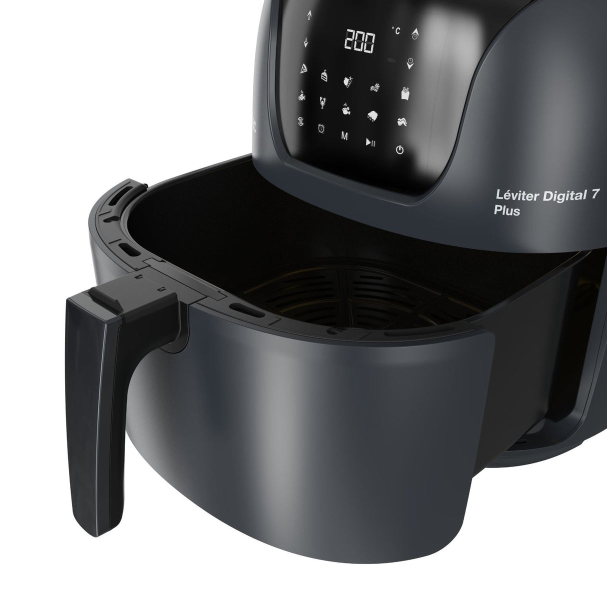 Freidora De Aire Solac S97203700 Fa1800 7,4l 1800w Negro Léviter Digital 7 Plus