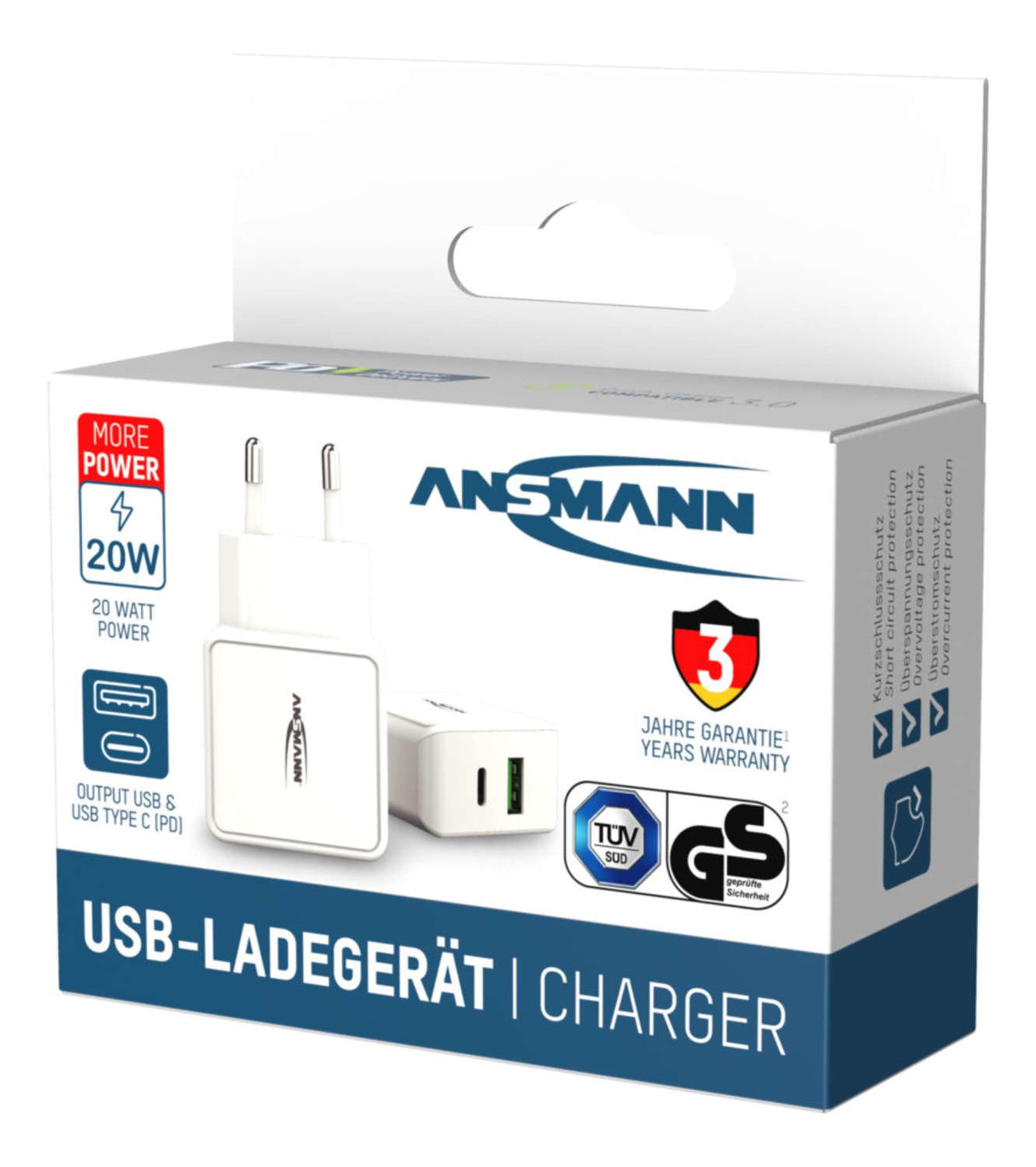 Cargador Doméstico Ansmann Hc218pd, Cargador 1001-0111