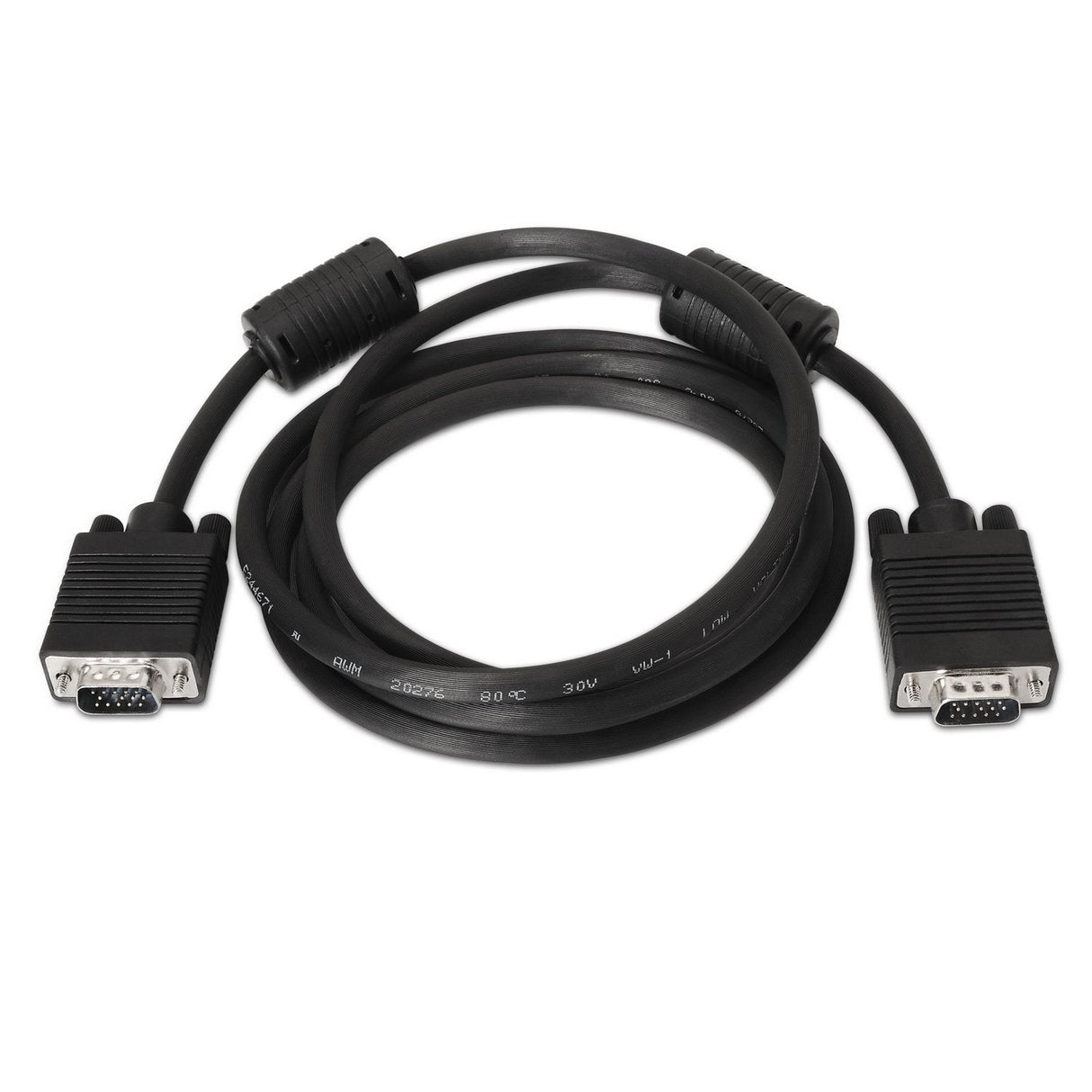 Aisens Cable Svga Con Ferrita - Hdb15/Macho-Hdb15/Macho - 3m - Negro