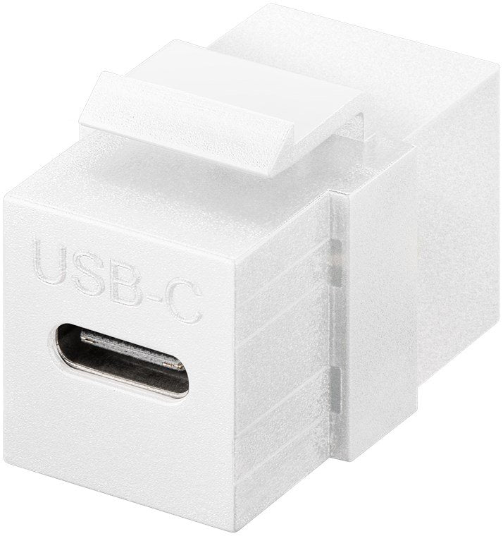 Adaptador Keystone Usb 3.2 Gen 2 (10 Gbit/S),Usb-C-Hembra > Usb-C-Hembra Blanco