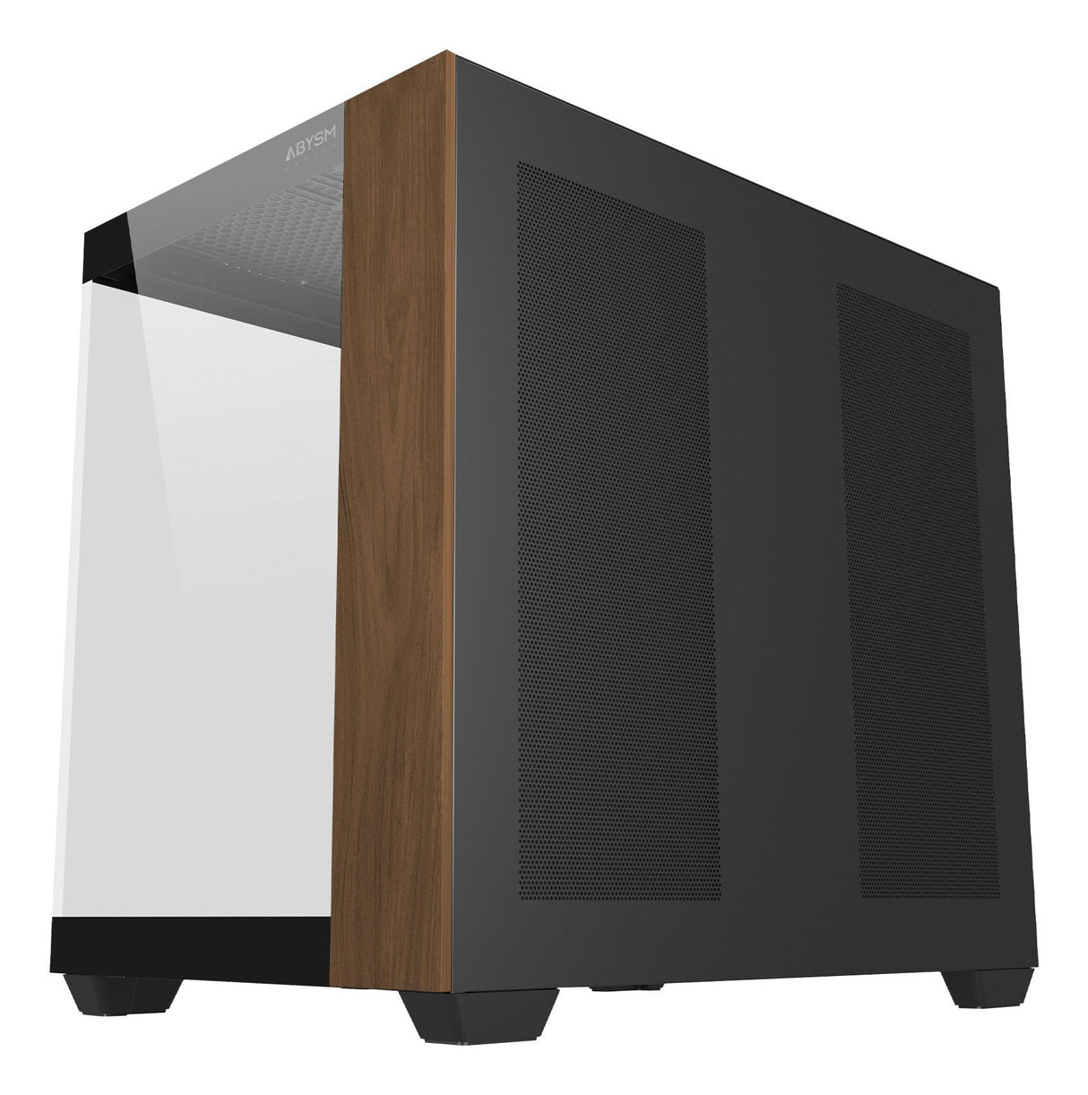 Caja Pc Abysm Danube Sava Nature 285b Black Argb Torre Atx, Itx, Micro Atx - Lateral Y Frontal Cristal Templado - 3.5" Y