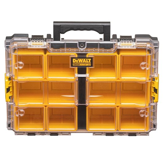 Caja De Herramientas Dewalt Toughsystem 2.0 Ds100 Organizador Amarillo/Negro Dwst83394-1