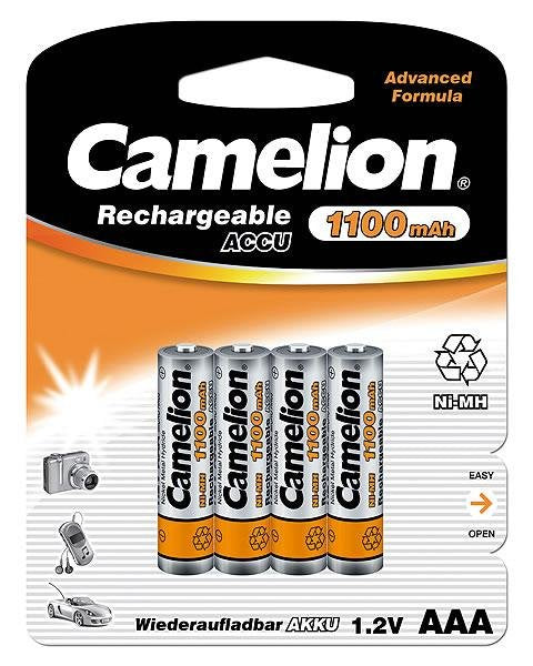 Camelion Aaa/Hr03, 1100 Mah, Bbatería Recargables Ni-Mh, 4 Pieza(S)