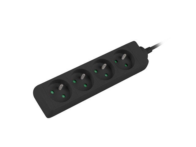 EAN 5901969419504 - Lanberg PS0-04E-0100-IEC-BK base múltiple 1 m 4 salidas AC Interior Negro imagen 2