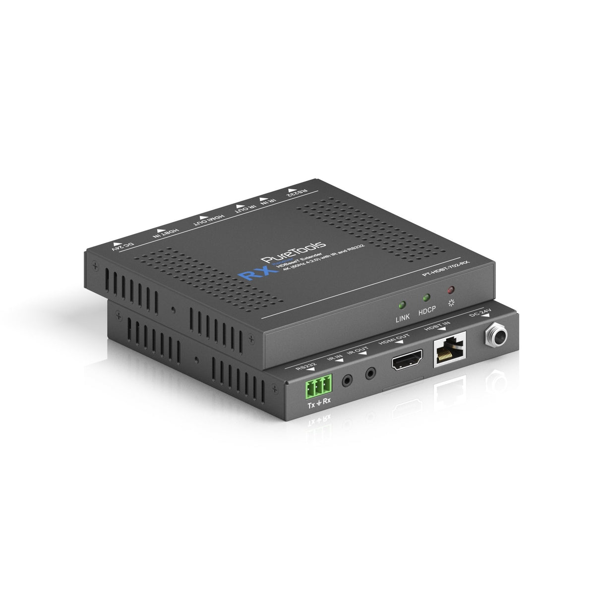 EAN 4251364706770 - PureTools PT-HDBT-702-RX extensor audio/video Receptor AV Negro imagen 3