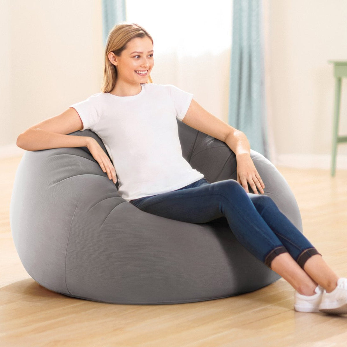 Intex Pool 68579np Beanless Bag Sessel L X B H 114 71 Cm Gris
