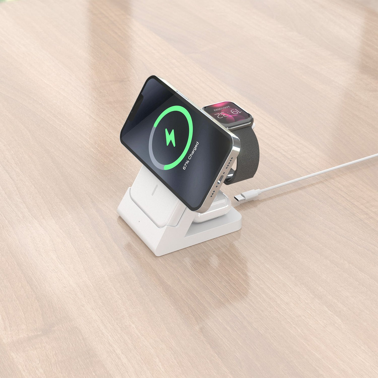 EAN 8435739903506 - AISENS ASCH-15W4WC063-W cargador de dispositivo móvil Auriculares, Smartphone, Reloj inteligente Cargador imagen 6