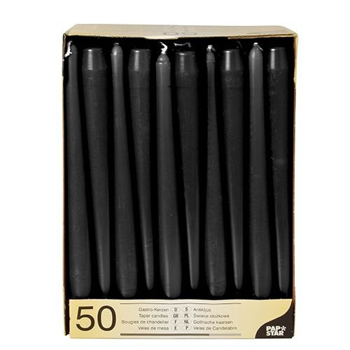 Candle Papstar Kerzen 25 Cm Negro