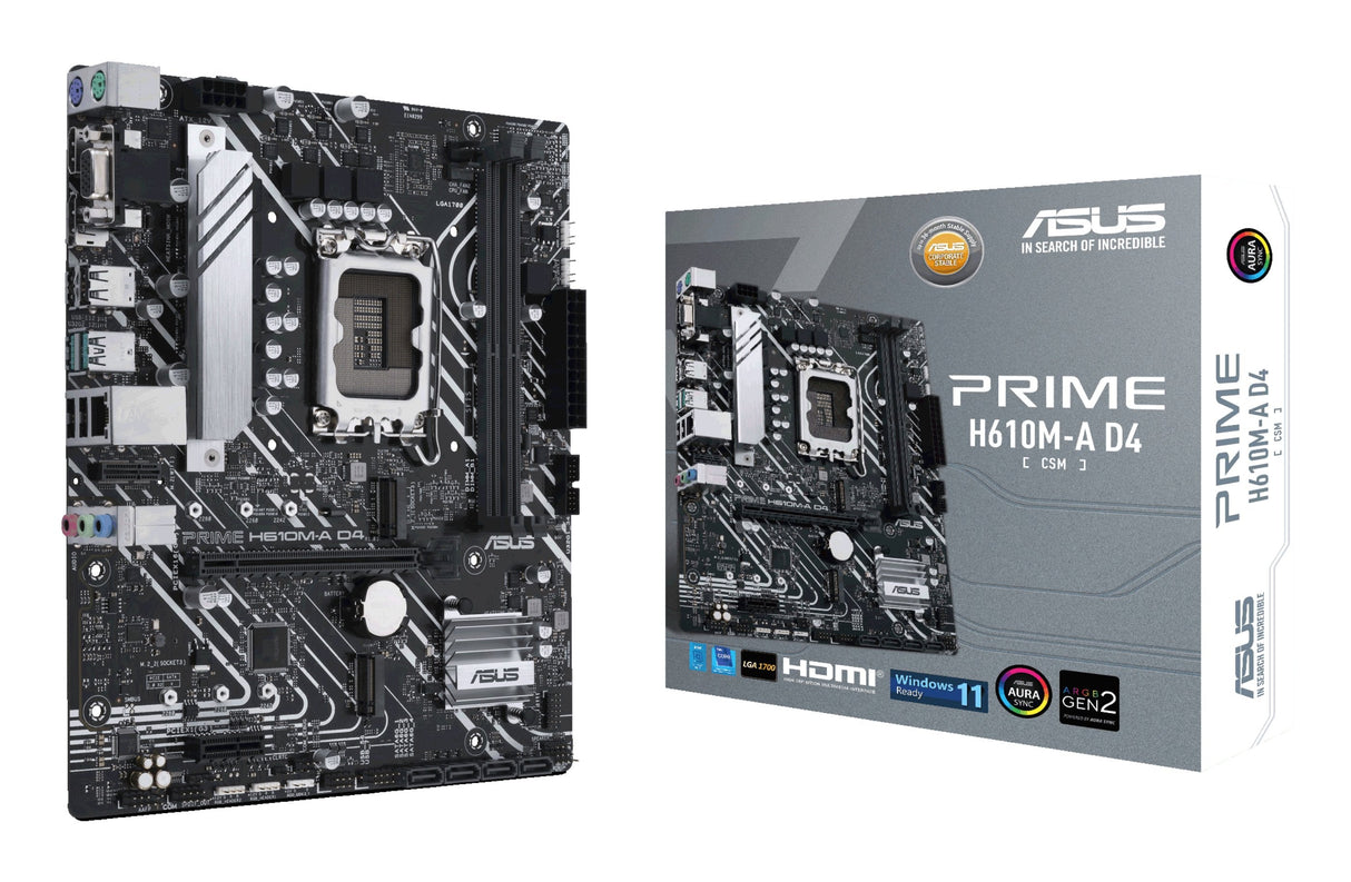 Placa Base Asus Prime H610m-A D4-Csm Socket 1700 Micro Atx