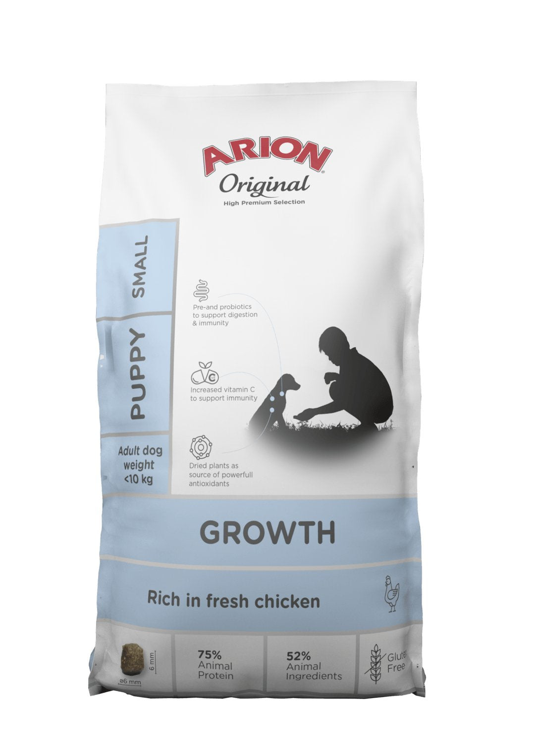 Arion Original Growth Chicken Small Sucha Karma Para Perro 7kg