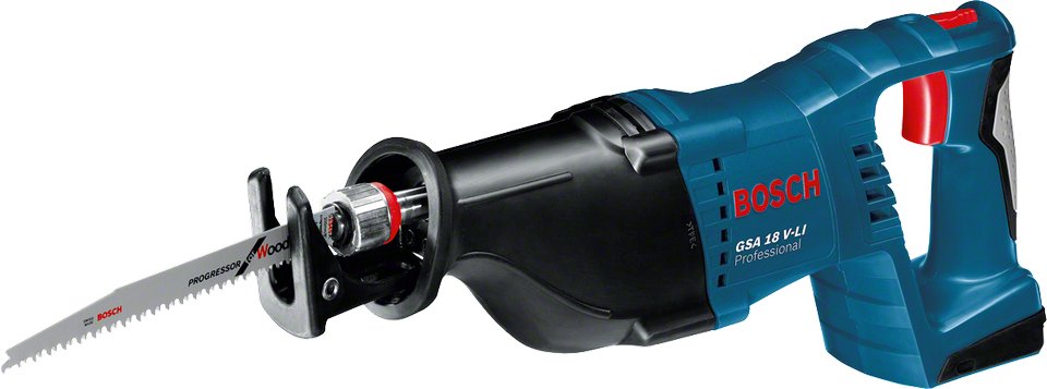 Sierra De Sable A Batería Bosch Professional Gsa 18 V-Li Professional, 18 Voltios Azul/Negro, 2 Baterías De Iones De Litio De 5,0 Ah, En L-Boxx 060164j00b