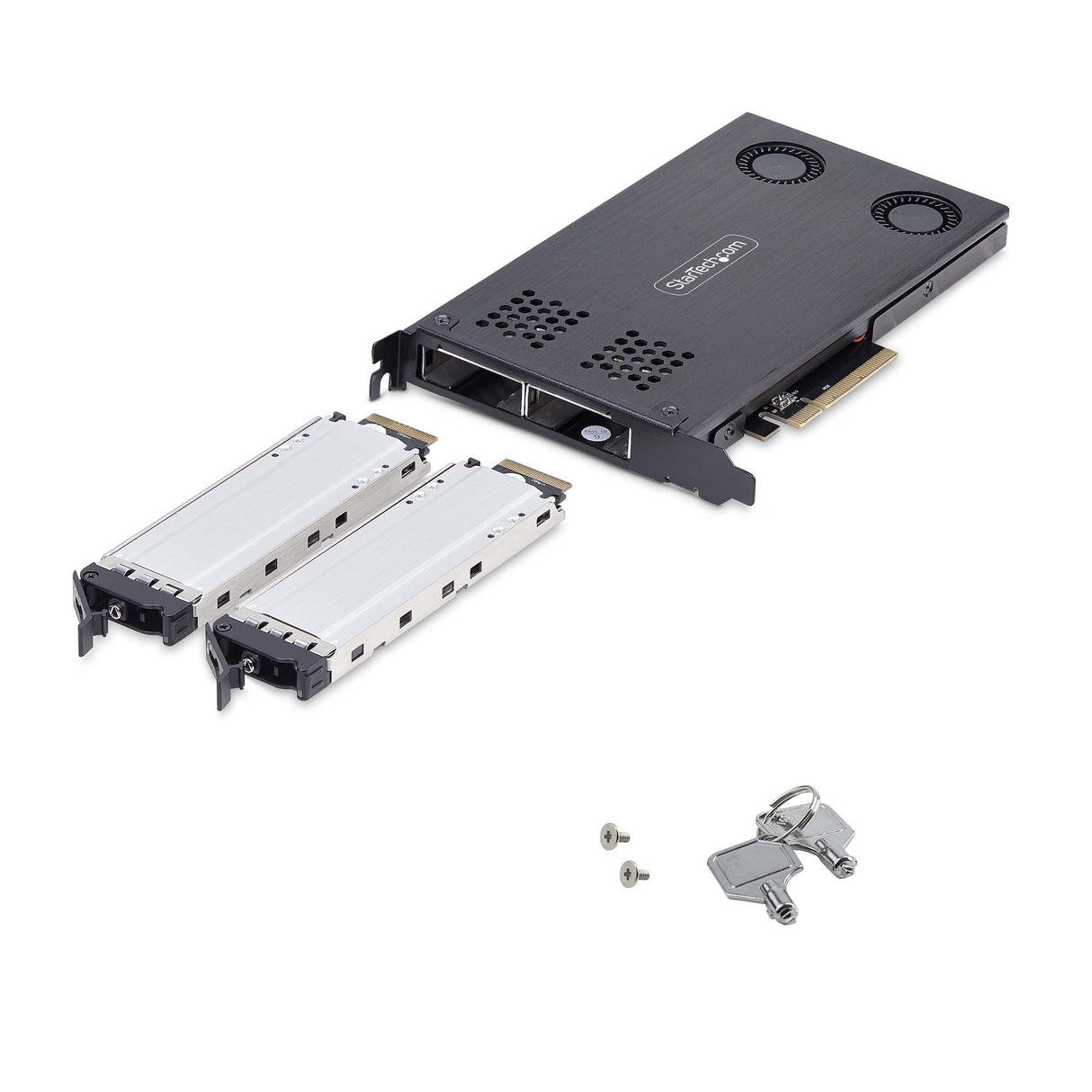 EAN 65030904650 - StarTech.com 2M2-REMOVABLE-PCIE panel bahía disco duro Placa de bus común o backplane Negro imagen 9