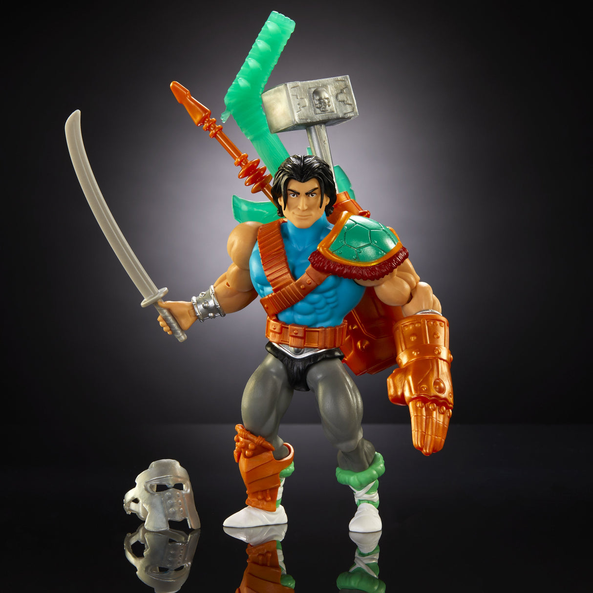 Figura De Juguete Mattel Masters Of The Universe Origins Turtles Of Grayskull Casey Jones Hth16