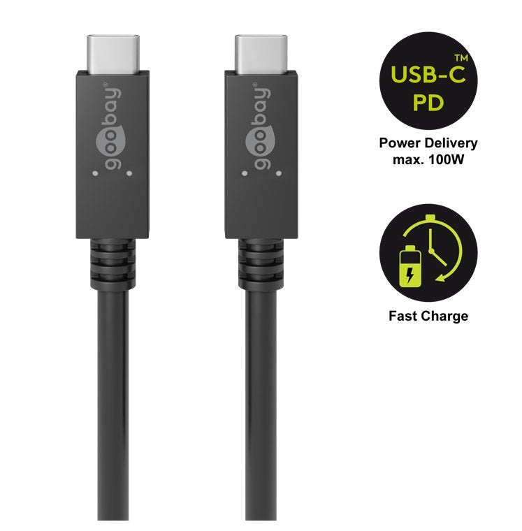 EAN 4040849492549 - Wentronic 49254 cable USB USB 3.2 Gen 2 (3.1 Gen 2) 1 m USB C Negro imagen 4