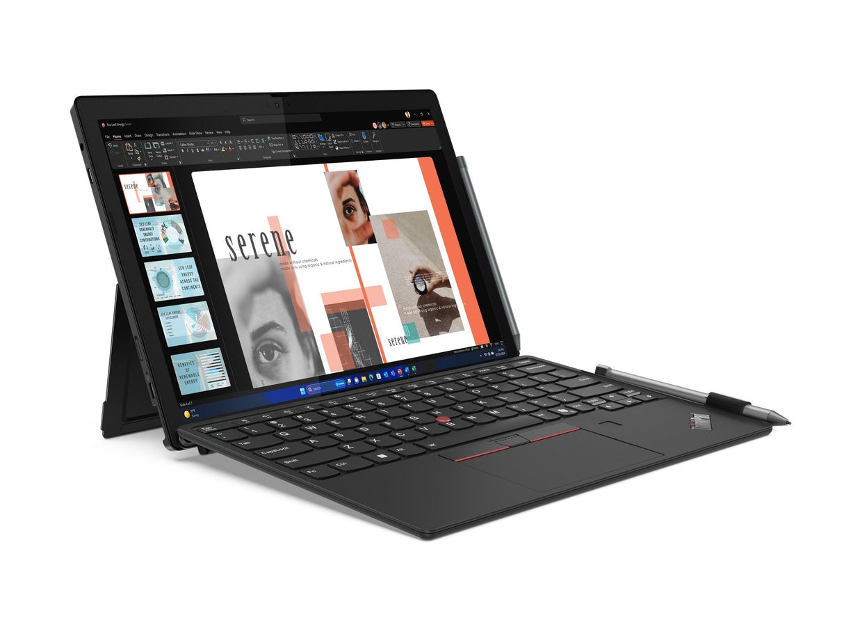 Lenovo Thinkpad X12 Detachable Gen 2 21lk Tableta Con Teclado Desmontable Intel Core Ultra 7 164u / Hasta 4.8 Ghz Vpro Enterprise Win 11 Pro Intel Graphics 16 Gb Ram 512 Gb Ssd Tcg Opal Encryption 2 Nvme 12.3" Ips Pantalla Táctil 1920