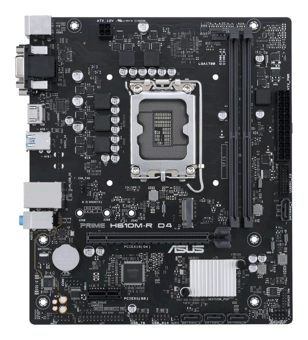 EAN 4711081758372 - ASUS PRIME H610M-R D4 Intel H610 LGA 1700 micro ATX imagen 1