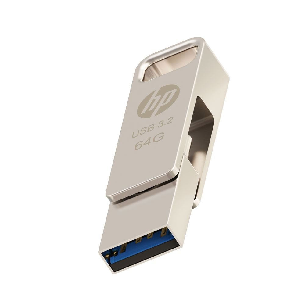Usb 3.2 Hp 64gb X206c-A Otg Tipo-C Metal