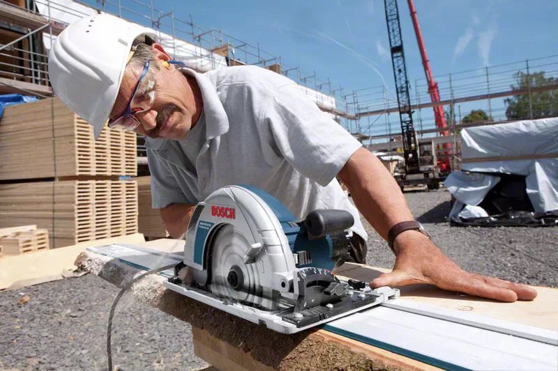 Sierra Circular Manual Bosch Gks 85 G Professional (Azul, 2200 W, L-Boxx, Carril Guía Fsn 1400) 0615990m92