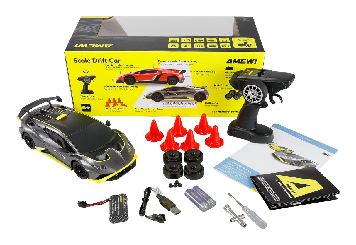 Amewi Rc Drift Lizenz Lamborghini Huracan Anthrazit