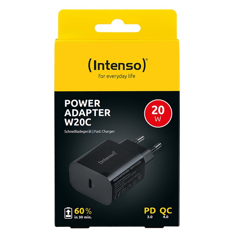 EAN 4034303035885 - Intenso 7802010 adaptador e inversor de corriente Interior 20 W Negro imagen 8