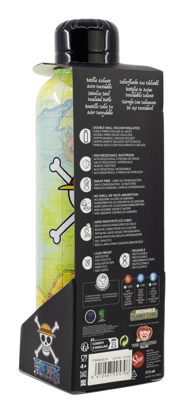 Stor 00579 Bidón De Agua Uso Diario 515 Ml Acero Inoxidable Multicolor