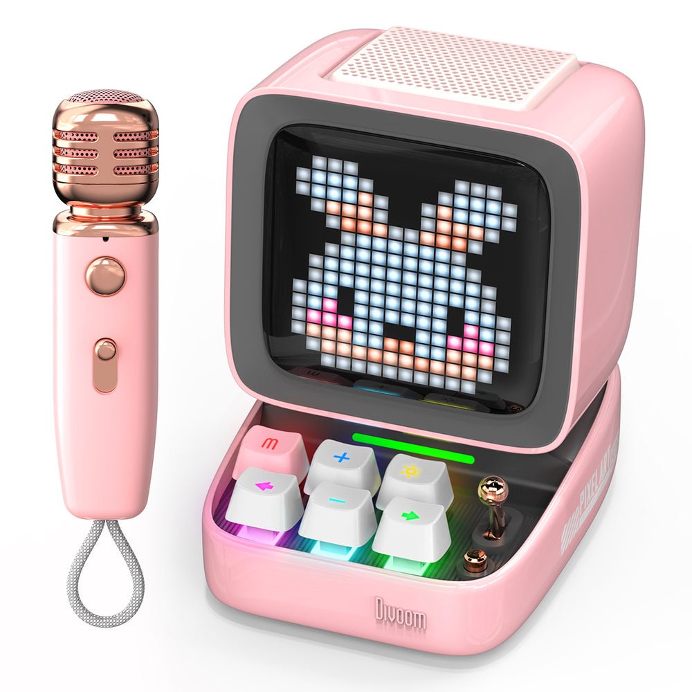Divoom Ditoo Altavoz Bluetooh Con Microfono Rosa