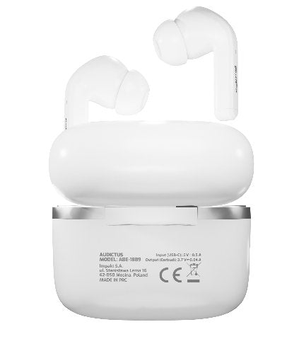 Auriculares Bluetooth In Ear Audictus Dopamine 2.0 Tws Bt5.1 Microfono Blanco